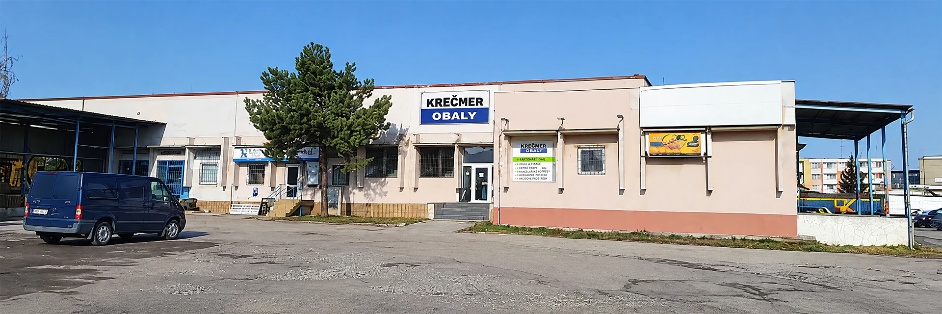 Budova firmy Krečmer Obaly - exteriér